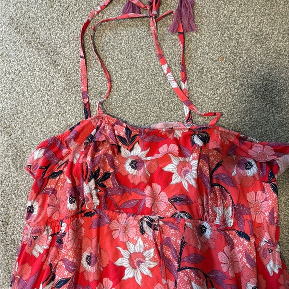 NWT Aveology Pink Floral Print Maxi Haven Tiered Dress Women's Plus Size 18/20 - Picture 6 of 13